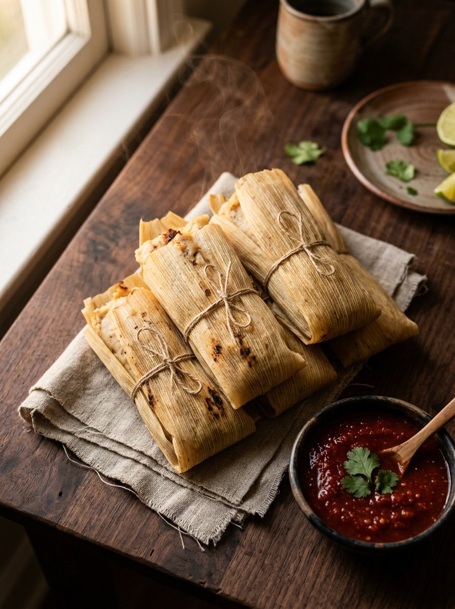 Ruby's hand-rolled tamales fresh from the kitchen